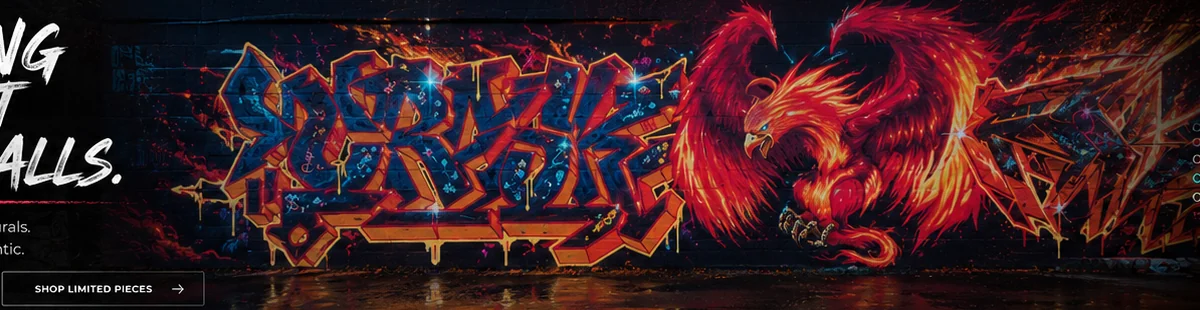 Graffiti mural inspired by Bilbo Taggins work